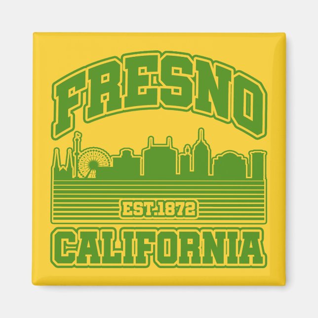 Fresno,Kalifornien Magnet (Framsidan)