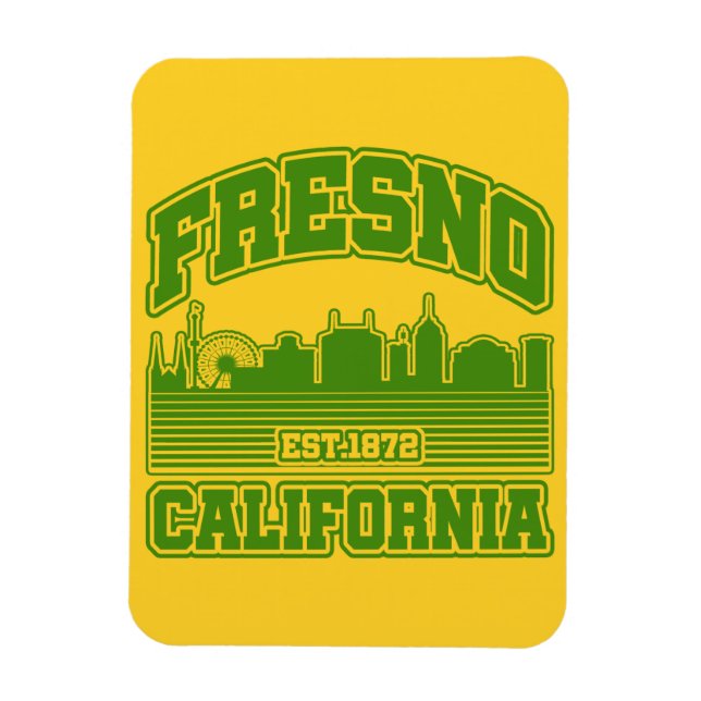 Fresno,Kalifornien Magnet (Vertikal)