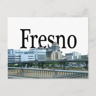 Fresno Kalifornien med Fresno i himmlen Vykort