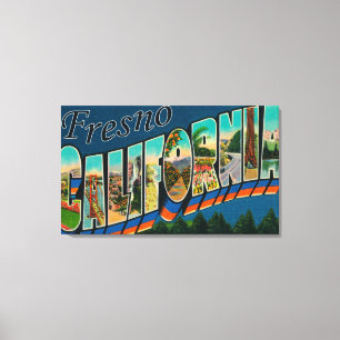 Fresno Kalifornien - stora brevplatser 2 Canvastryck
