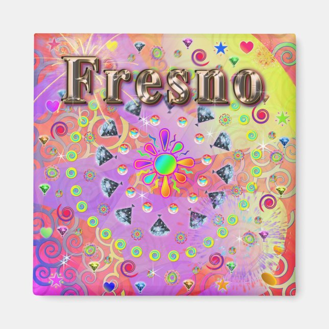Fresno Lucky Golden Magnet (Framsidan)