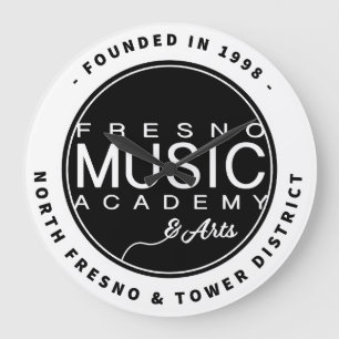 Fresno Music Academy & Arts Wall Clock Stor Klocka