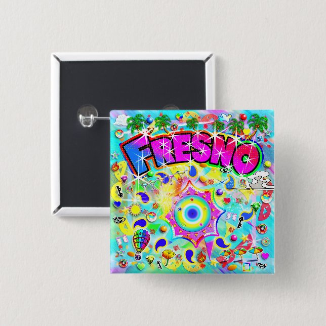 Fresno Mystic Dans Knapp (Framsida & baksida)