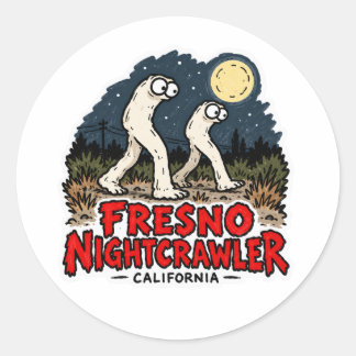 Fresno Nightcrawler-klistermärke från Kalifornien Runt Klistermärke