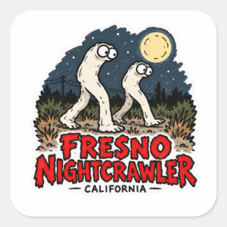 Fresno Nightcrawler-kryptexister-sticker från Kali Fyrkantigt Klistermärke