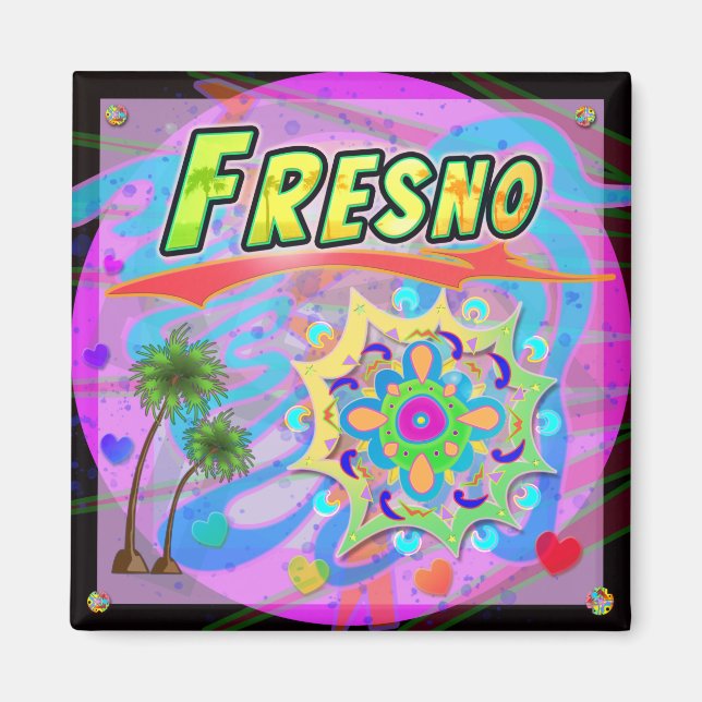 Fresno True Progress Magnet (Framsidan)