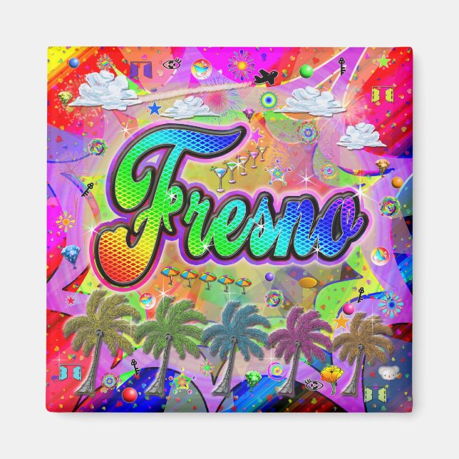 Fresno Vista Express Magnet (Framsidan)