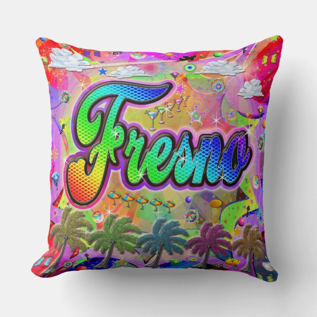 Fresno Vista Express Pillow Kudde (Framsida)