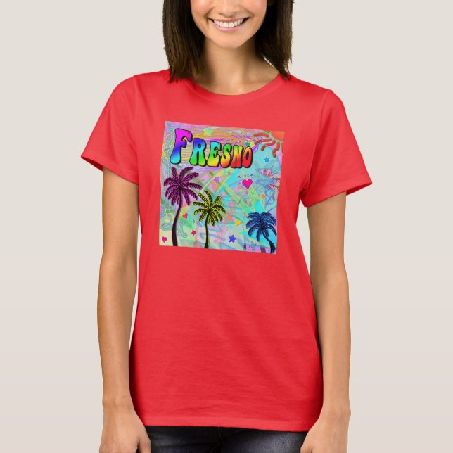 Fresno Vivid Romantik T-Shirt (Framsida)