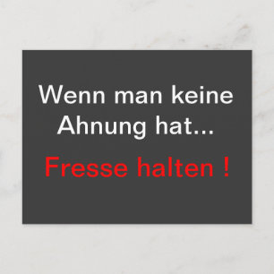 Fresse-halten Vykort