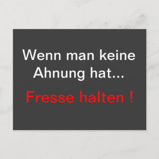Fresse-halten Vykort