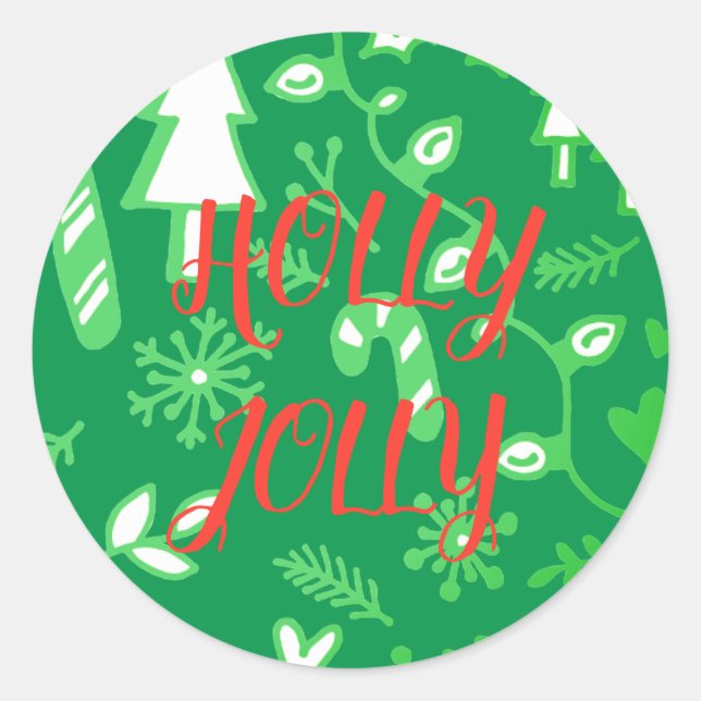 Fressiv Helgdag Runt Klistermärke (Framsida)