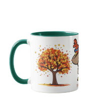 Fressiv Thanksgiving Turkiet Keramic Mugg