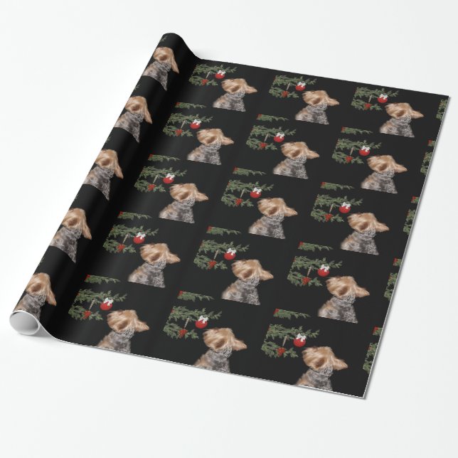 Frestad Yorkie jul Presentpapper (Utrullad)
