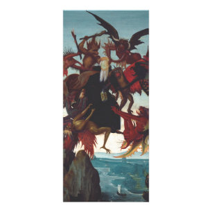 Frestationen av Saint Anthony av Michelangelo Reklamkort