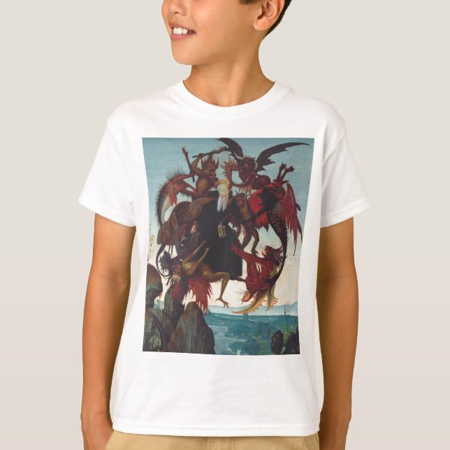 Frestationen av Saint Anthony av Michelangelo T Shirt (Framsida)