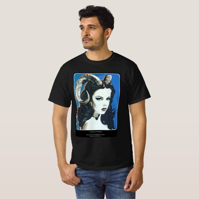 'Frestelse i Magick' Målning på en  T Shirt (Hel framsida)