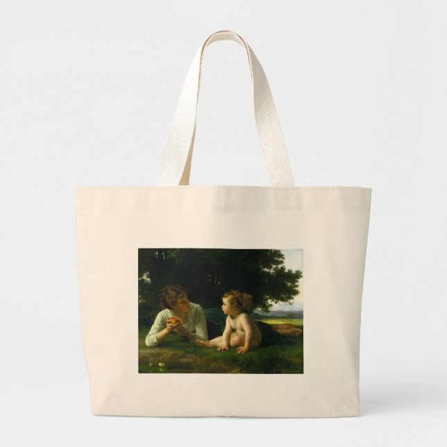 Frestelse William-Adolphe Bouguereau Jumbo Tygkasse (Framsidan)