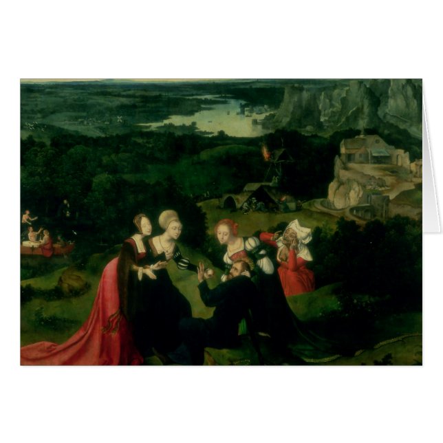 Frestelsen av St Anthony Hälsningskort (Framsidan Horizontal)