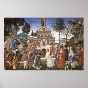 Frestelser av Kristus vid Botticelli - affisch