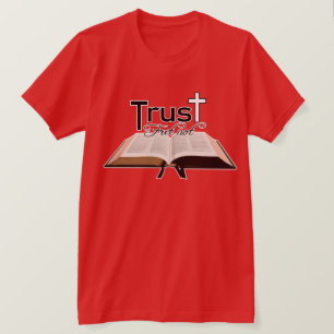 Fret litar inte på Herren, Christian Faith Bible T Shirt