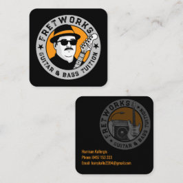 Fret Works - Affärskort Fyrkantigt Visitkort