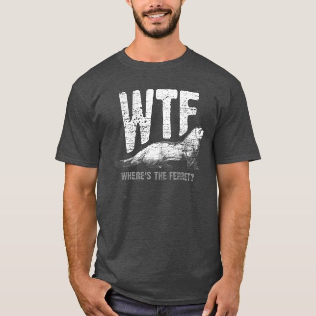 Frett djur gåva vintage t shirt (Framsida)