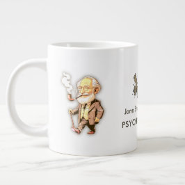 Freud Caricature for Psychologists & Mental Health Jumbo Mugg