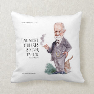 Freud & Citat Om Katter Kudde