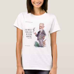 Freud & Citat Om Katter Kvinnor T Shirt