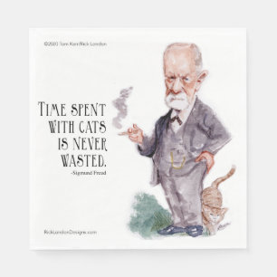 Freud & Citat Om Katter Pappersservetter