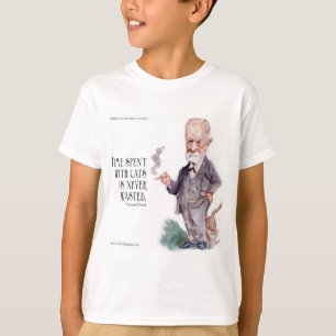 Freud & Citat Om Katter Pojkar T Shirt