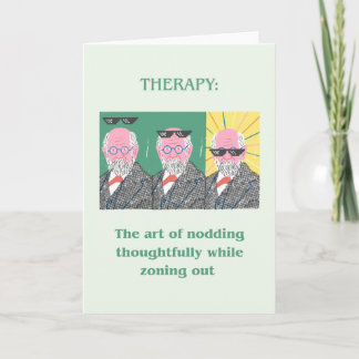 Freud Funny Greeting Card Kort