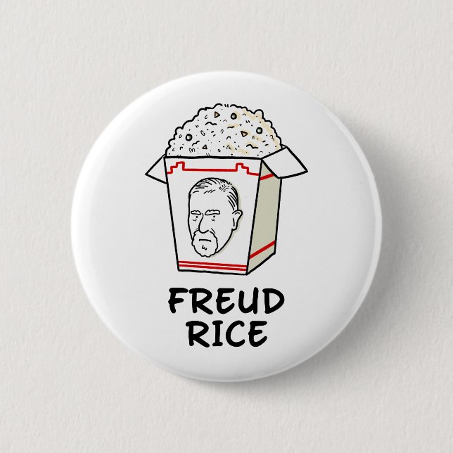 Freud Ris Food Psychology Pun Knapp (Framsida)