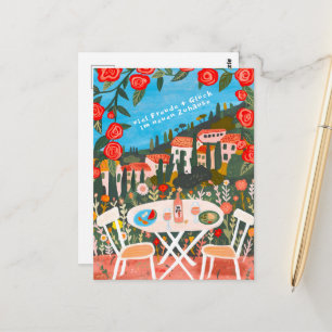 Freude Glück Neuen Haus schöne Landschaft Vykort