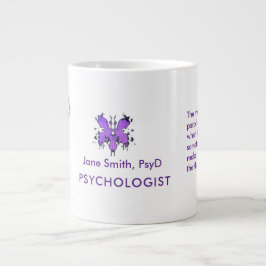 Freudian Cartoon Psychologist Name Inspiring Quote Jumbo Mugg