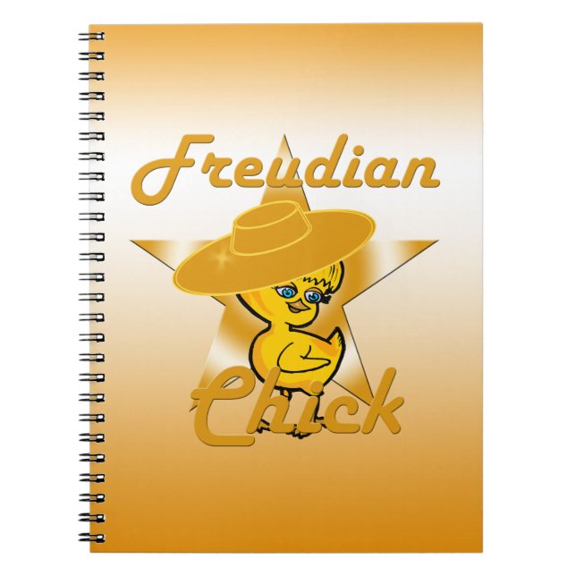 Freudian Chick #10 Anteckningsbok Med Spiral (Framsidan)