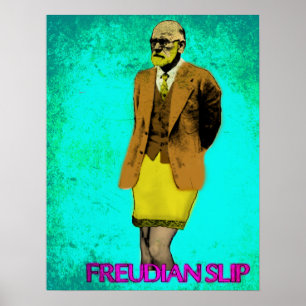 Freudian konst Meme för snedstegGrungepop Poster