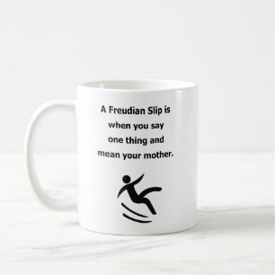 Freudian skämt för humor för kaffemugg