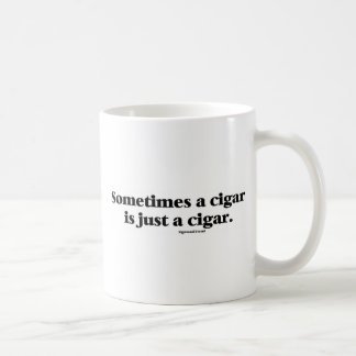 Freuds berömda kommentar om cigarrer kaffemugg