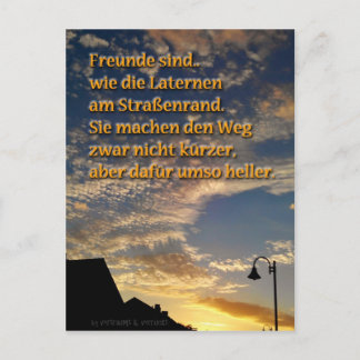 Freunde sind.. Postkarte Freundschaftsgruß Vykort