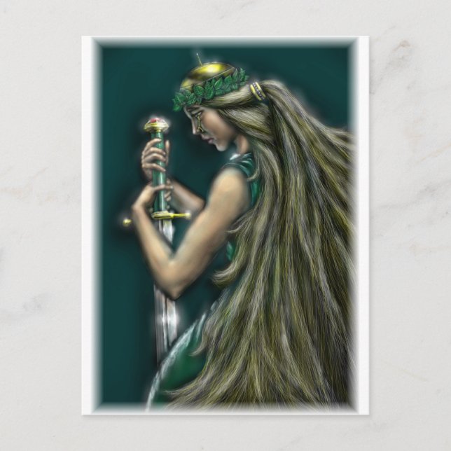 Freya av David Barlow Vykort (Framsida)