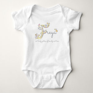 Freya-flickorna namn-dekorativ anpassningsbar t-shirt