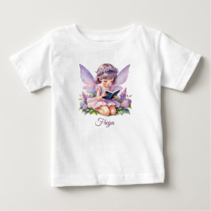 Freya Lilac Fairy Personlig Baby T-Shirt