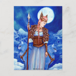 Freya Norse Goddess Vykort
