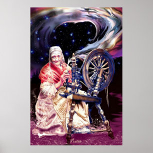 Freya på henne snurret rullar vid Portia St Luke Poster