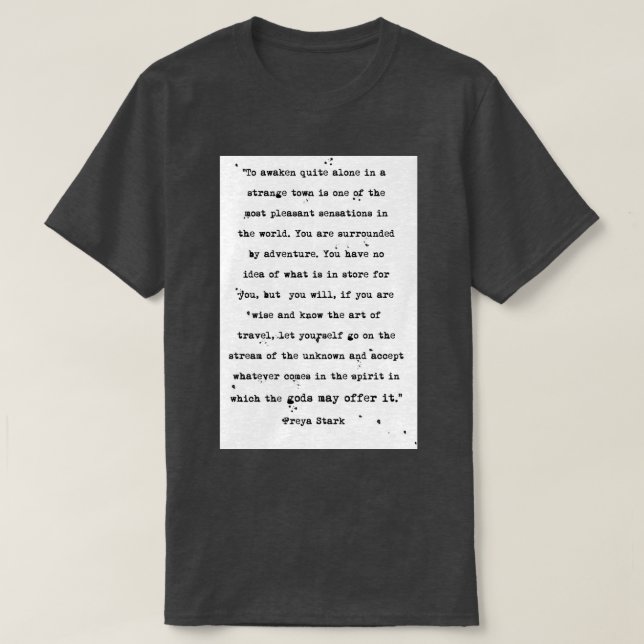 Freya Stark Explorer T Shirt (Design framsida)