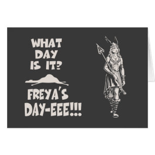 Freyas dag hälsningskort