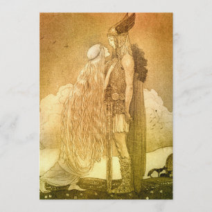 Freyja och Svipdag av John Bauer 1911 Inbjudningar