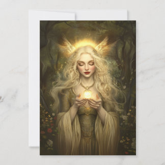 Freyja’s Relationship Guidance Prayer Altar Card Inbjudningar